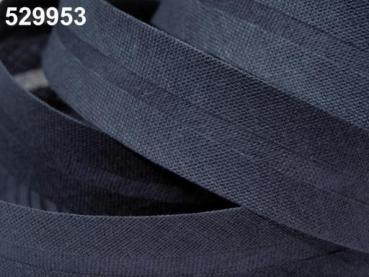 Schrägband Baumwolle Breite 20 mm gefalzt - Dunkelblau